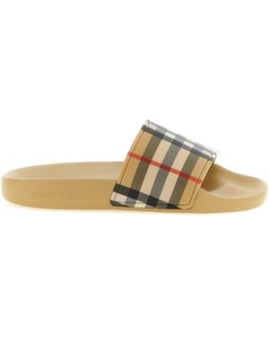 Burberry 'Furley' Slides - Multicolour