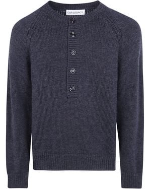 Our Legacy "Shore Henley" Jumper - Blue