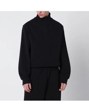 Entire studios Cotton Buttoned Sweater - Black