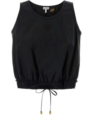 Loewe Poplin Paula S Ibiza Top - Black