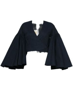 Jacquemus Le Cache Coeur Paysan Top - Blue
