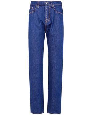 Versace Pant Denim Rinsed Denim - Blue