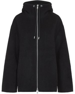 Studio Nicholson Etna Zip Through Hooded Jacket - Black