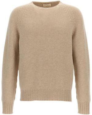 Ma'ry'ya Crew-Neck Jumper - Natural
