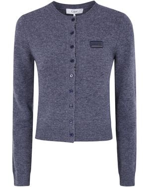 Chloé Classic Cardigan - Blue