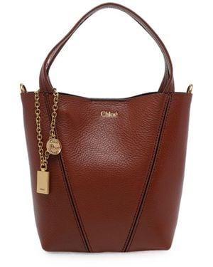 Chloé Spin Shoulder Bag - Brown