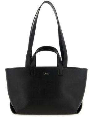 A.P.C. Small 'Le Drummer' Shopping Bag - Black