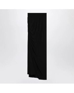 Alaïa Alaia Long Draped Skirt - Black