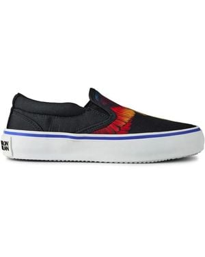 Marcelo Burlon Icon Wings Logo Slip-On Sneakers - White