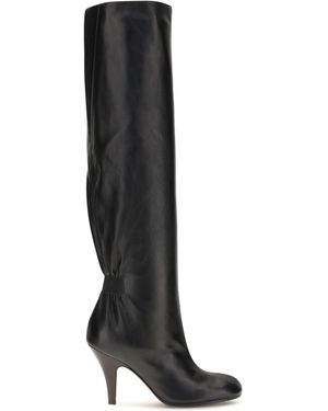 Phoebe Philo Leather High Boots - Black