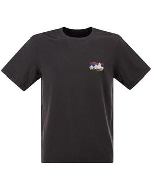 Patagonia Cotton T-Shirt With Print - Black