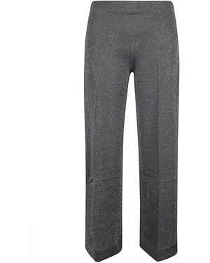 Circus Hotel Viscose Wide Leg Trousers - Grey