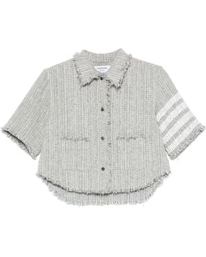 Thom Browne Cotton Blend Shirt - Gray