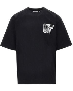 Off-White c/o Virgil Abloh City Nature Cotton T-Shirt - Black