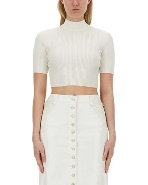 Courreges Top Cropped - White
