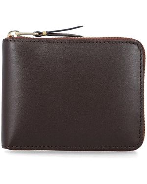 Comme des Garçons Wallet Wallet Small Leather Zip-Around Wallet - Black
