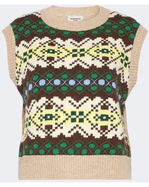 Weekend by Maxmara Wkdsavana Waistcoat - Green