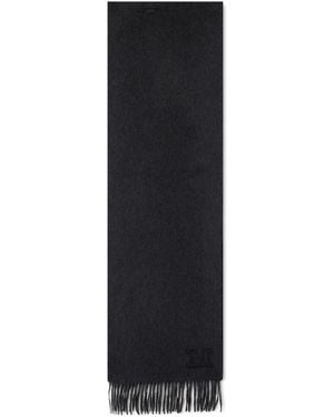 Max Mara Scarf With Fringes - Black