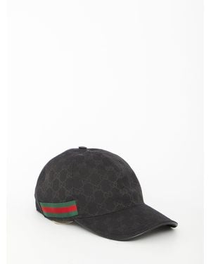 Gucci Baseball Hat With Web - Black