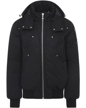 Moose Knuckles Padded Down Jacket With Structured Silhouette - Black
