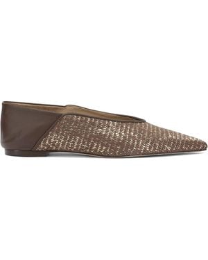 Ammb Milano Leather Ballerinas - Brown