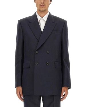 McQueen Double-Breasted Jacket - Blue