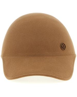 Maison Michel 'Tiger' Cap - Brown