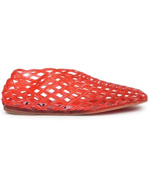 Senso Rubber Flats With Leather Sock - Red