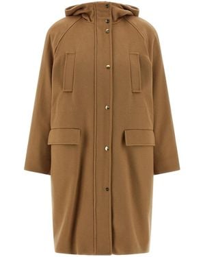 Max Mara 'Alcade' Parka - Natural
