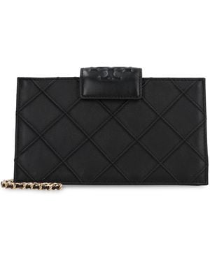 Tory Burch Fleming Chain Wallet - Black