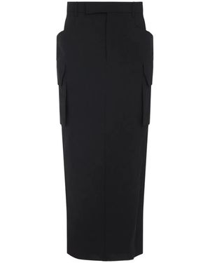 Rick Owens Firbanks Cotton Skirt - Black