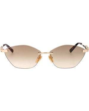 Gucci Ivory- Metal Sunglasses - Natural