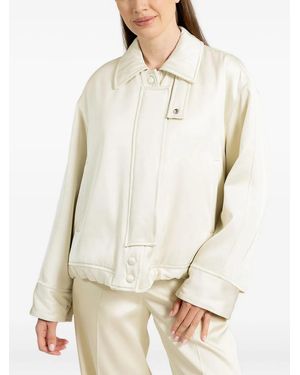 Jil Sander Off Button Fastening Jacket - Natural