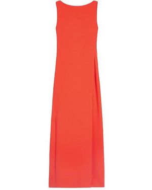 Max Mara Sleeveless Open-Back Dress - Red