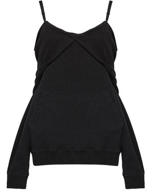 MM6 by Maison Margiela Cotton Hoodie - Black