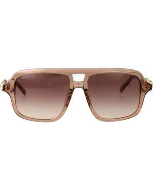 Gucci Acetate Sunglasses - Brown