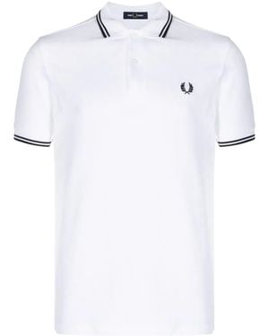 Fred Perry Twin Tipped Polo Shirt - White