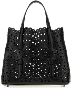 Alaïa Alaia Mina 20 Calfskin - Black