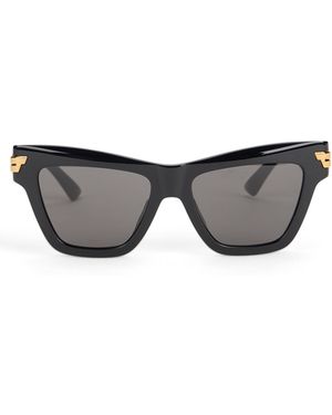 Bottega Veneta Sunglasses With Cat-Eye Frame - Grey