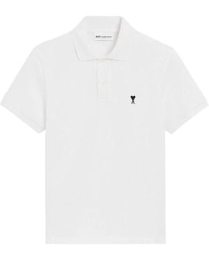 Ami Paris Ami De Coeur Polo Shirt - White