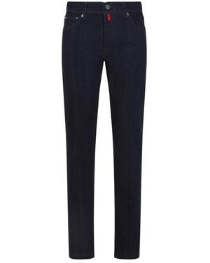 Kiton Indaco Cotton Jeans - Blue