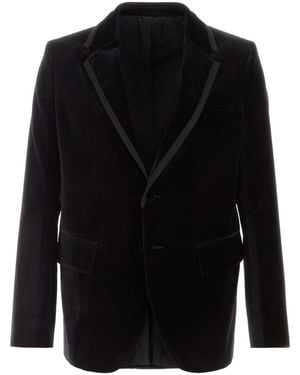 Fendi Jacket Sb Cotton Velvet - Black