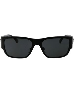 Versace Matte Metal Sunglasses - Black