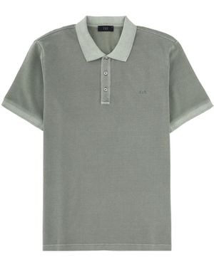 Fay Polo With Logo - Gray