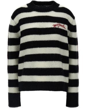 Marc Jacobs Striped Sweater - Black