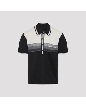 Amiri Ma Striped Polo - Black