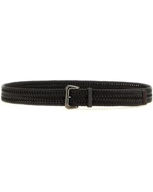Brunello Cucinelli 'Shiny Loop' Belt - Black