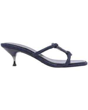 Tory Burch Heeled Mules - Blue