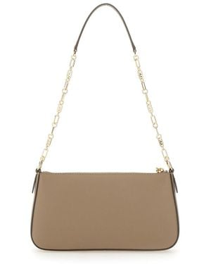 MICHAEL Michael Kors Dove Cow Leather Shoulder Bags - White
