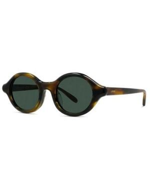 Loewe Havana Epsilon Slim Acetate Sunglasses - Green